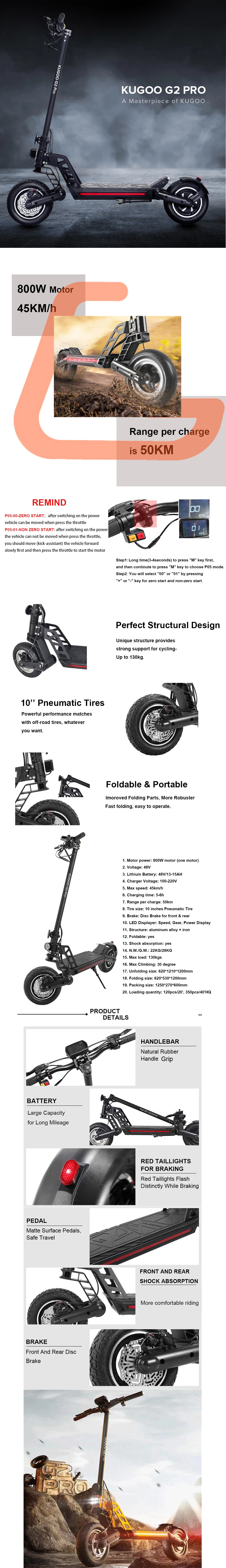 Kugoo G2 Pro Electrical Scooter